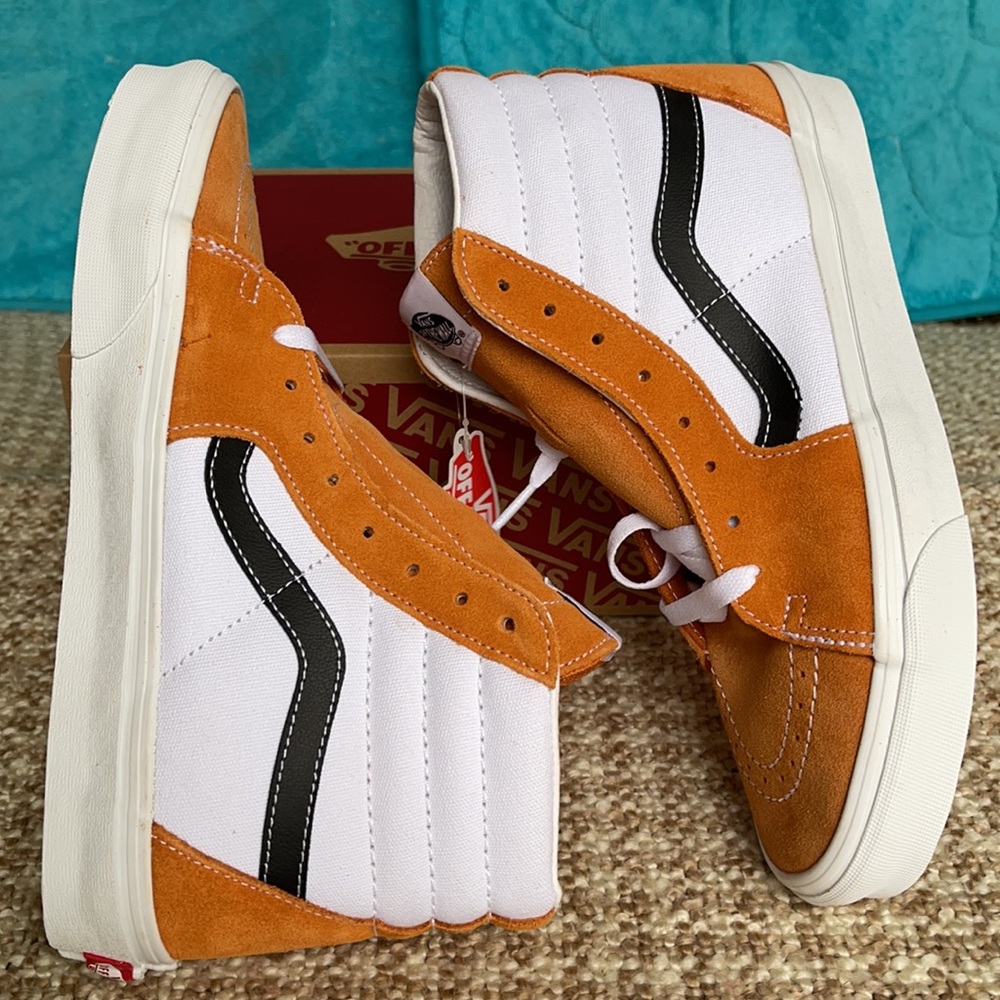 Vans WMNS Sk8-Hi Retro Sport Apricot/True White Sneakers - Picture 12 of 16